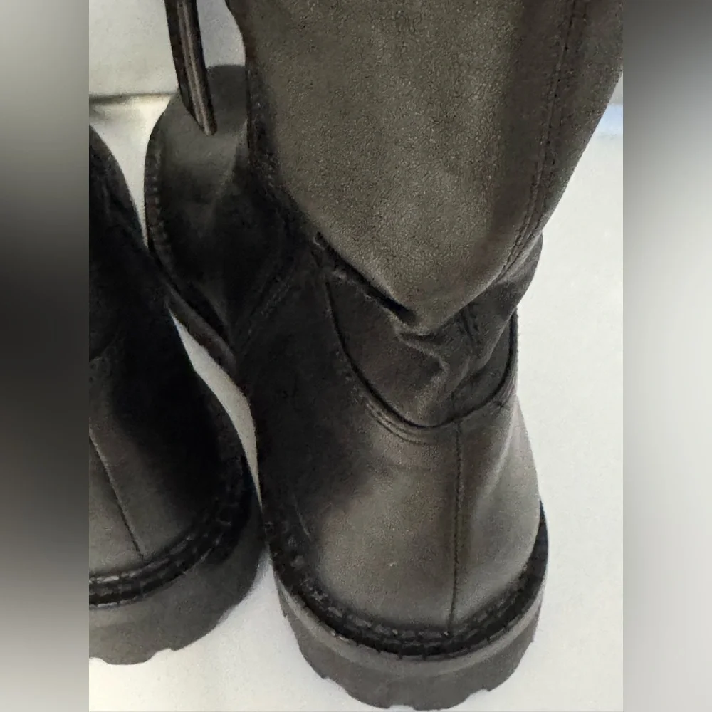 VINCE. Cabria‎ stretch-leather over-the-knee boots Women's 5.5 Black
